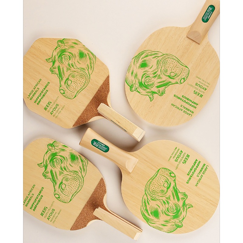 JEELS Green Hippo 1 Ply Ayous  - Table Tennis Blades avis et prix
