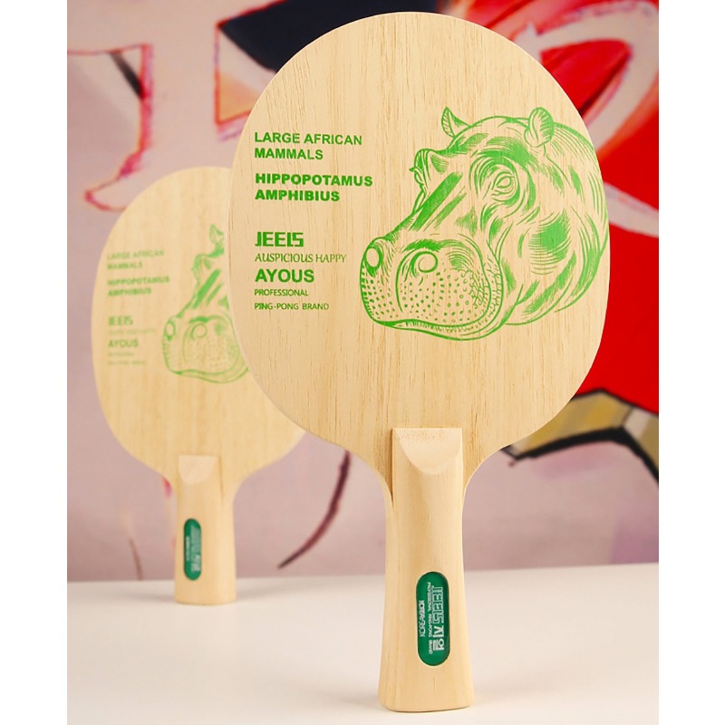 JEELS Green Hippo 1 Ply Ayous  - Table Tennis Blades avis et prix