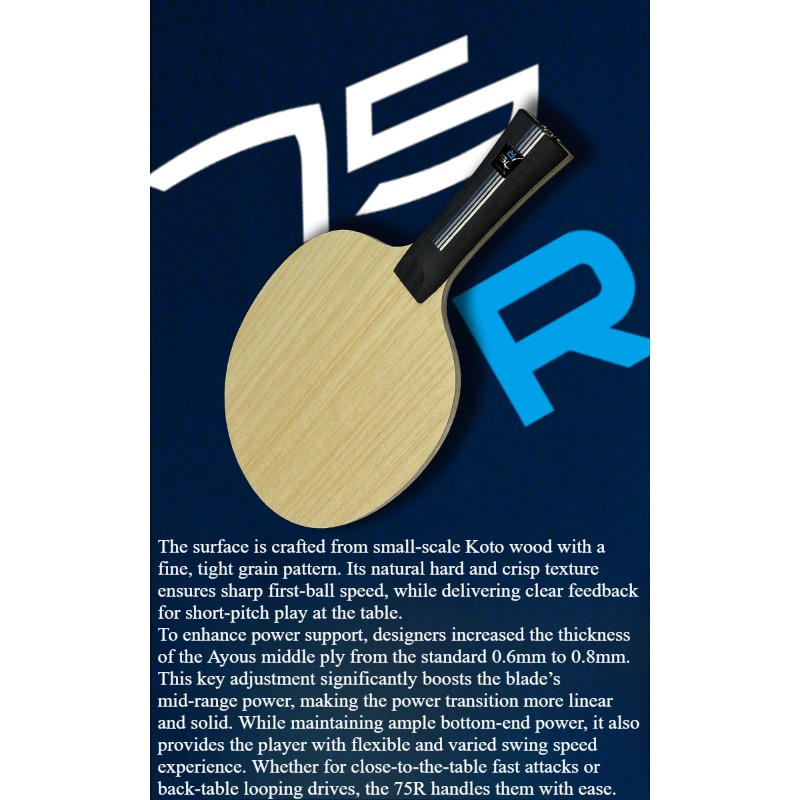 SANWEI 75R 5+2 Outer H-GLC Tab - Table Tennis Blades avis et prix