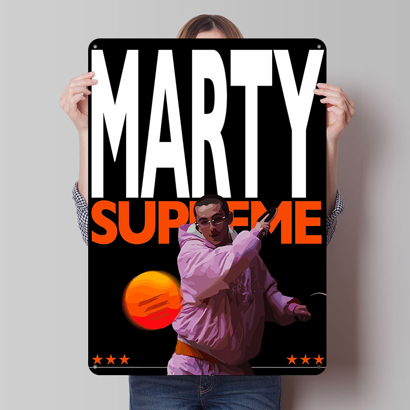 Affiche Murale Vintage en Méta - Table Tennis Marty Supreme avis et prix